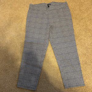 black and white  capris